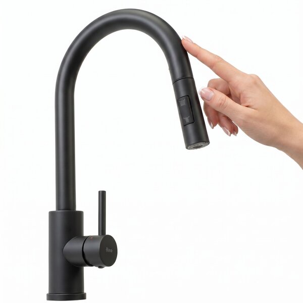 Kuchyňská baterie Rea Fresh Touch Black Matt