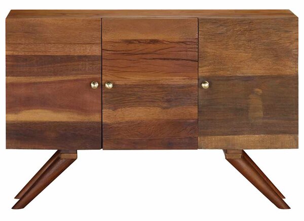 Příborník hnědý 100 x 30 x 75 cm masivní recyklované dřevo 246674