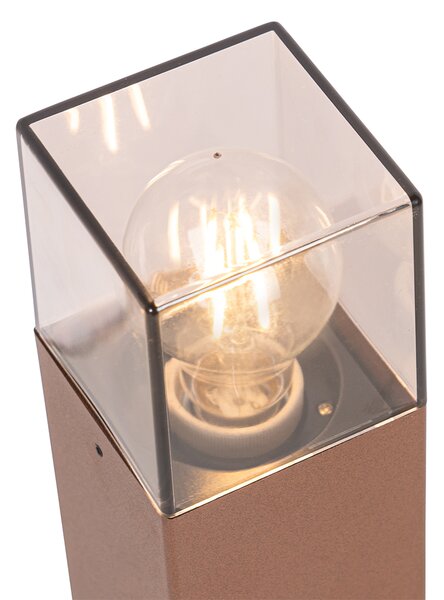 Průmyslová venkovní stojací lampa rezavě hnědá 50 cm IP44 - Dánsko
