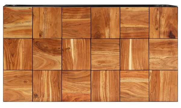 Konferenční stolek 110 x 60 x 40 cm masivní akácie a ocel 246678