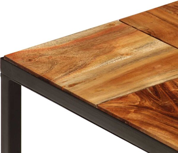 Konferenční stolek 110 x 60 x 40 cm masivní akácie a ocel 246678