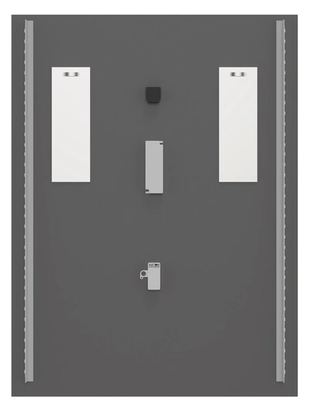 Comad Závěsné zrcadlo s LED osvětlením Aura LED 60x80 cm