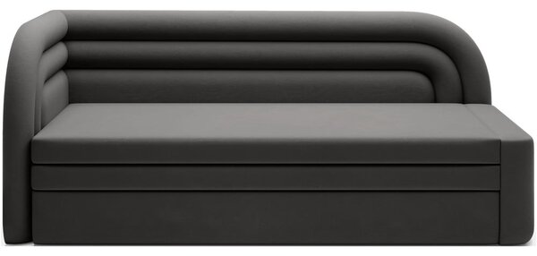 Taupe sametová rozkládací/s úložným prostorem pohovka levý roh 223 cm Fabillo – ELTAP