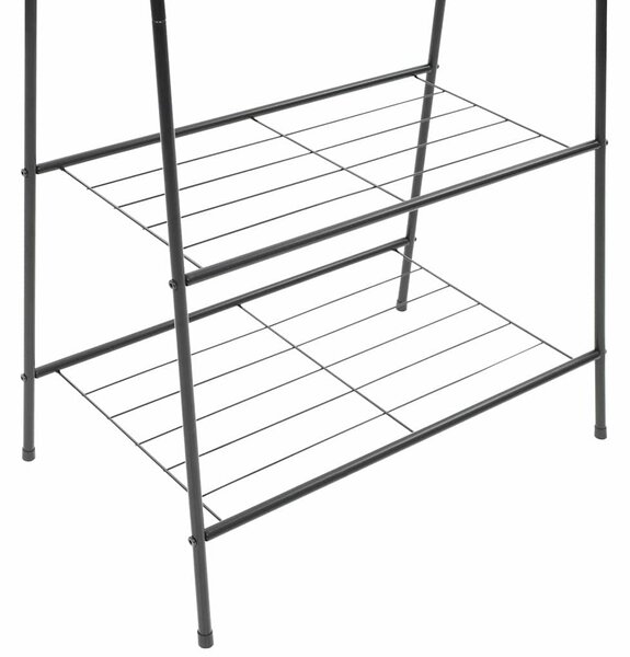 Věšák na oblečení 59 x 35 x 150 cm černý 246724