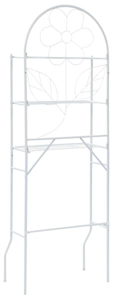 Regál do koupelny bílý 60 x 33 x 174 cm 246723