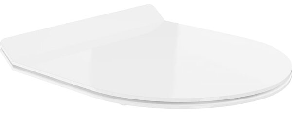 Mexen deska pomalu zavírající slim, duroplast, bílý lesk - 39010100