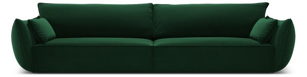 Tmavě zelená sametová pohovka 248 cm Vanda – Mazzini Sofas