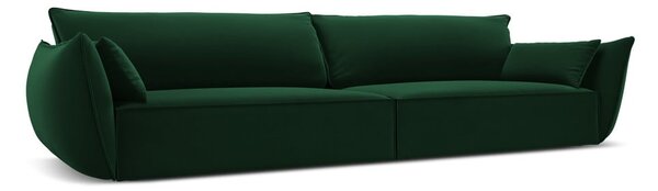 Tmavě zelená sametová pohovka 248 cm Vanda – Mazzini Sofas