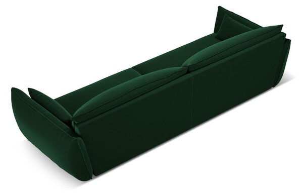 Tmavě zelená sametová pohovka 248 cm Vanda – Mazzini Sofas