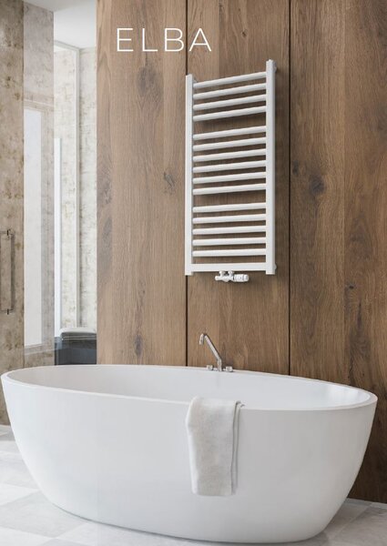 Regnis Elba, Topné těleso 440x1580mm se středovým připojením 50mm, 701W, černá, ELBA160/40/D5/BLACK