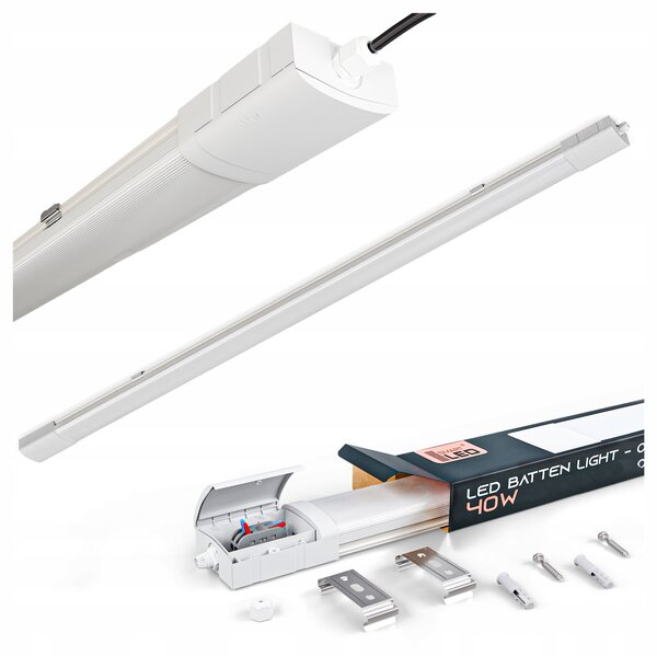 Prachotěsné LED svítidlo 40 W, 6400 lm, 120 cm, IP65, 4000 K