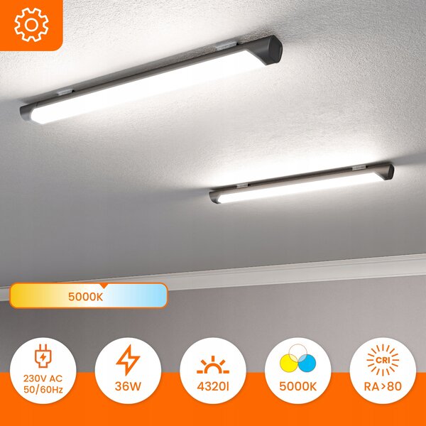 Stropní LED svítidlo 36 W, 4320 lm, 60 cm, IP20