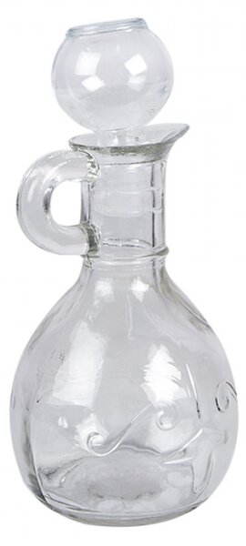 Ozdobná skleněná lahvička s uzávěrem a uchem Elsemiek – 175 ml