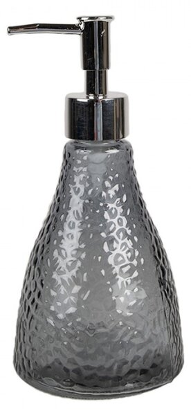 Černá skleněná nádoba na mýdlo s pumpičkou I – 400 ml