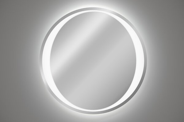 Comad Závěsné zrcadlo s LED osvětlením Aurelia ⌀80 cm