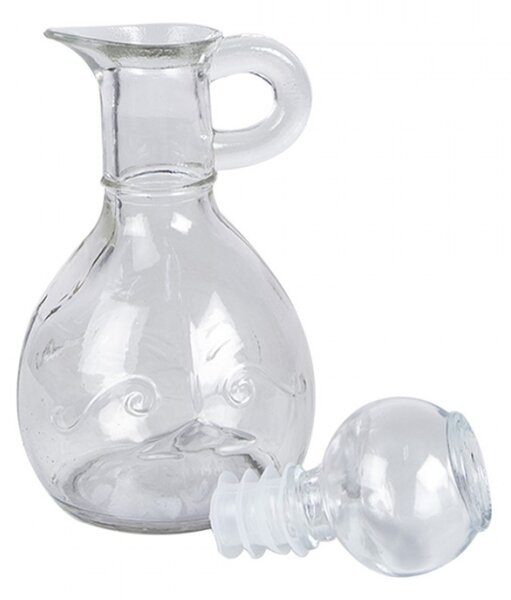Ozdobná skleněná lahvička s uzávěrem a uchem Elsemiek – 175 ml