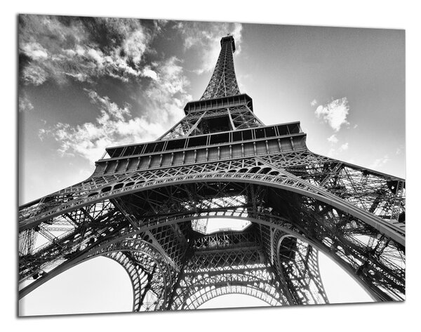 Obraz do bytu Černobílý obraz Eiffelovka