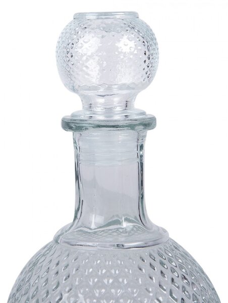 Broušená skleněná lahvička / flakon na parfém Els – 525 ml