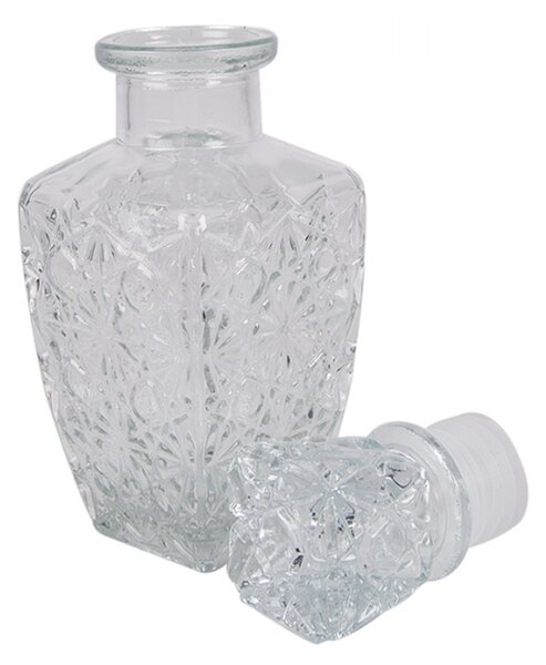 Broušená skleněná lahvička / flakon na parfém Troy – 125 ml