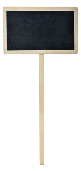Tabulka k označení rostlin s černou plochou na křídu – 16x1x35 cm