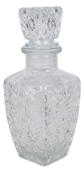 Broušená skleněná lahvička / flakon na parfém Troy – 125 ml