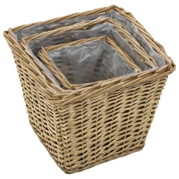 Vyvýšený záhon 3 ks proutěný s PE výstelkou 246833