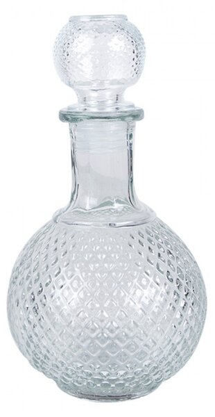 Broušená skleněná lahvička / flakon na parfém Els – 525 ml
