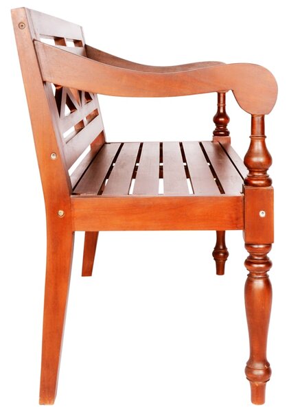 Lavice Batavia 98 cm masivní mahagon tmavě hnědá 246968