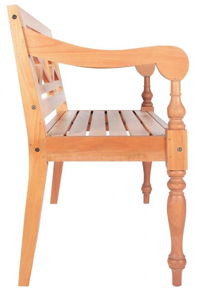 Lavice Batavia 98 cm masivní mahagon světle hnědá 246967