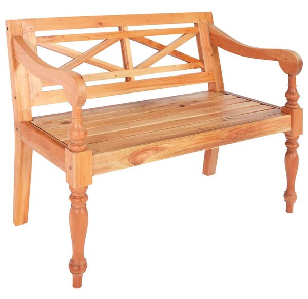 Lavice Batavia 98 cm masivní mahagon světle hnědá 246967
