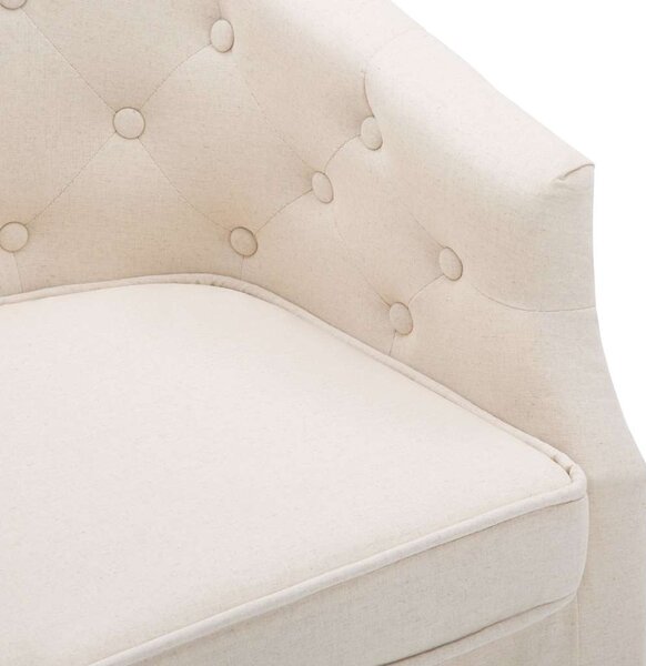Křeslo béžové textil 247002