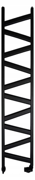 Regnis Kalipso MIX, Topné těleso 440x1200mm, 464W, černá matná, MK120/40/BLACK