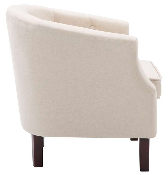 Křeslo béžové textil 247002