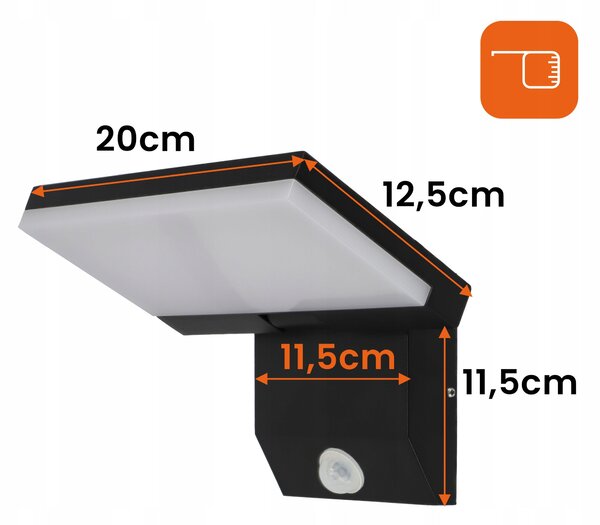 LED fasádní svítidlo 18 W, 1620 lm, 3000 K, IP44