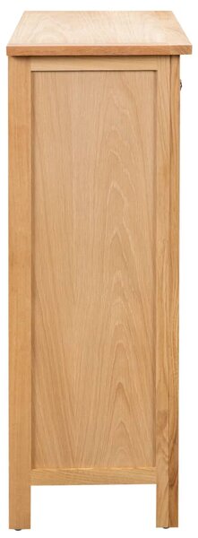 Skříňka na víno 72 x 32 x 90 cm masivní dubové dřevo 247043