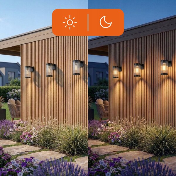 Solární LED reflektor, 1 W, 100 lm, teplá bílá, IP65