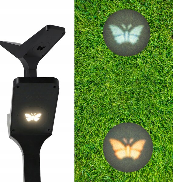 LED solární zápichové svítidlo 3000 K, 66 cm, IP65, 2 W, 90 lm