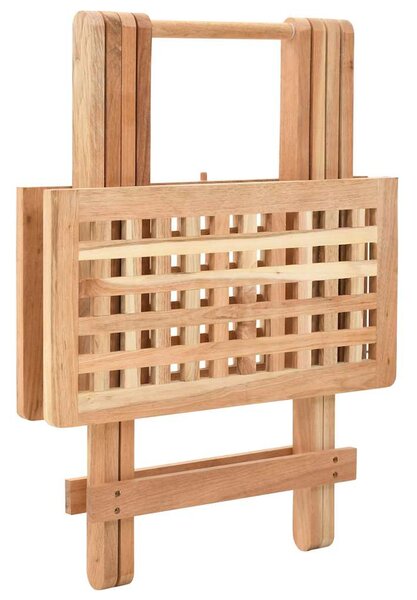 Skládací odkládací stolek masivní ořechové dřevo 50x50x49 cm 247105