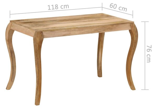 Jídelní stůl 118 x 60 x 76 cm masivní mangovníkové dřevo 247113