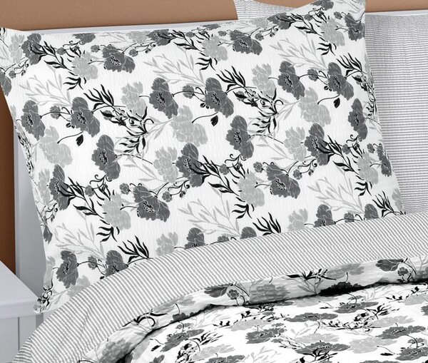 Povlečení krepové Šedá 80/814 - 140x200, 70x90 cm