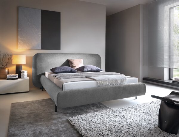 Eltap Čalouněná postel Pointt Materiál a barva potahu: Breona 30 - červená, Rozměr: 140x200