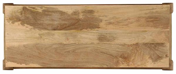 Konzolový stolek 118 x 38 x 76 cm masivní mangovníkové dřevo 247115