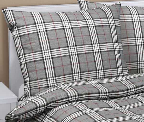 Povlečení krepové Šedá 80/899 - 140x200, 70x90 cm