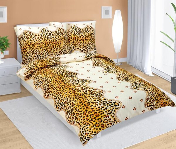Povlečení krepové Oranžová 80/238 - 140x200, 70x90 cm