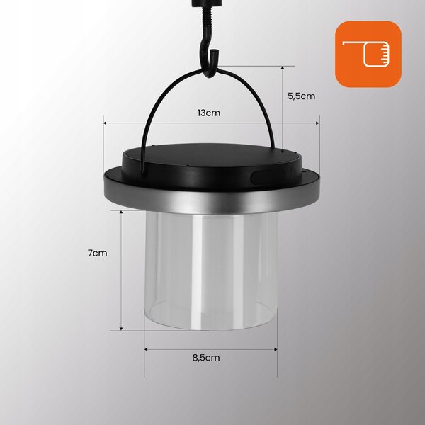 LED závěsné svítidlo, IP44, 13 × 10 cm