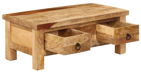Konferenční stolek 90 x 45 x 35 cm masivní mangovníkové dřevo 247326