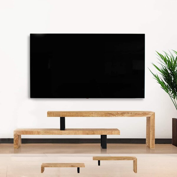 TV stolek masivní mangovníkové dřevo 247321