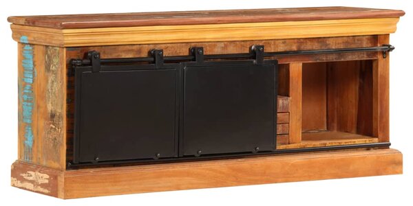 TV stolek 110 x 30 x 45 cm masivní recyklované dřevo 247328