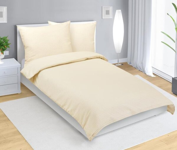 Povlečení krepové Béžová 80/300 - 140x200, 70x90 cm