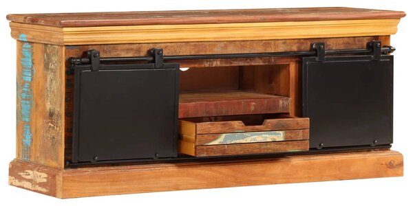 TV stolek 110 x 30 x 45 cm masivní recyklované dřevo 247328